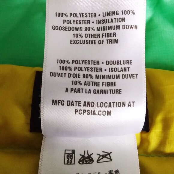 Patagonia Sweater Vest Size Large Puffer Goosedown Feathers Light Green Outdoor - Picture 11 of 11